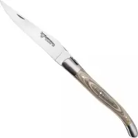 Laguiole En Aubrac Khaki Pakkawood, Matt Bolsters, pocket knife, 12 cm