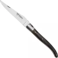 Laguiole En Aubrac Black Poplar Burl, Matt Bolster, pocket knife, 12 cm