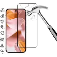 Mtp Products Google Pixel 10 Pro XL Koko Peittävä Panssarilasi - 9H - Musta Reuna
