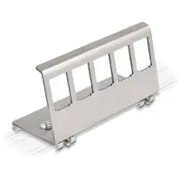 DeLOCK – Keystone Metal Mounting 5 Port for DIN rail (88141)