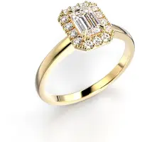 Festive Serena Halo timanttisormus 0.64ct 14-722-064-KK-LABGVS1
