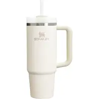 Stanley Quencher H2.O FlowState Tumbler ruostumaton tumbler-pullo ja pilli keskitason Cream 1 kpl