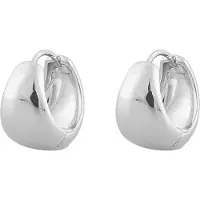 Sno of sweden Core Pure Oval Earring ? Plain Silver