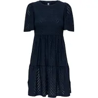 JDY Jdycarla Cathinka S/S Dress Jrs Noos - Navy - XL