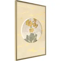 Artgeist Flowers And Marble juliste