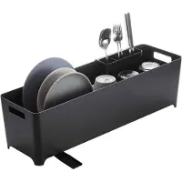 Yamazaki Kapea metallinen astiankuivausteline, Yamazaki, Musta