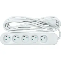 Nordic Quality – 5-way socket grounded (D), 5m (KF-DB-05(grounded) 5M)