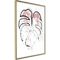 Artgeist Black Leaf Outline juliste