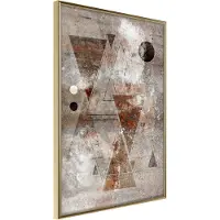 Artgeist Brick-Built Triangles juliste