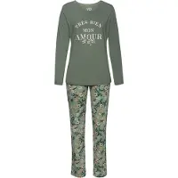 Vivance Pyjama kameli / minttu / jade / valkoinen
