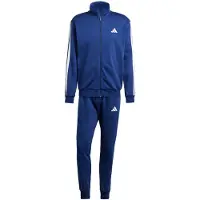 Adidas Treenipuku '3-STRIPES FLEECE' tummansininen / valkoinen