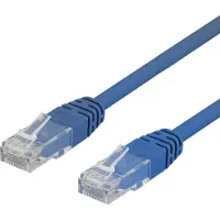 Deltaco – U/UTP Cat6 laitekaapeli, LSZH, 0,3m, sininen (TP-603B)