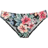LASCANA Bikinihousut vihreä / punainen / musta