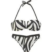 French Connection Bikini musta / valkoinen