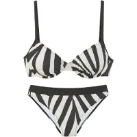 French Connection Bikini musta / valkoinen