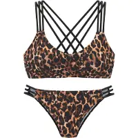 Bruno Banani Bikini ruskea / brokadi / musta