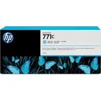 HP 771C, vaaleansyaani Designjet-mustekasetti, 775 ml, DesignJet Z6200 -valokuvatulostinsarja, DesignJet Z6610 -valokuvatuotantotulostin, ....
