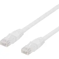 Deltaco – Verkkokaapeli, Cat6, U/UTP, 24 AWG, LSZH, 15 m, valkoinen (210005)