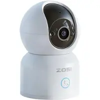 ZOSI C518 3MP HD Wi-Fi valvontakamera sisätiloihin - Valkoinen väri