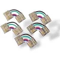 HiluX Corner SmartClip for 12mm RGBW COB LED Strip - 5-pack