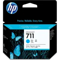 HP 711 - 3 pakkausta - 29 ml - syaani - alkuperäinen - DesignJet - värikasetti - DesignJet T100, T120, T120 ePrinter, T125, T130, T520, T520 ePrint...