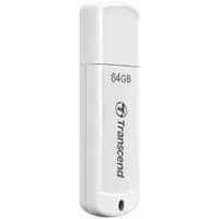Transcend JetFlash elite 64GB JetFlash 370, 64 GB, USB A-tyyppi, 2.0, Suojus, 8,5 g, Valkoinen (TS64GJF370)