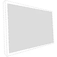 Multibrackets M Extra Cloth - Heijastusnäyttö - 162 tuuma (411 cm) - 16:10 - M Grey Plus