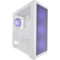 LC-Power LC-8001W-ON, Midi Tower, PC, Valkoinen, ATX, mikro ATX, Mini-ITX, Metalli, Muovi, Karkaistu lasi, Pelaaminen