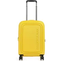 Mandarina Duck Logoduck + 4-pyöräinen Käsimatkatavara S 55 cm Laajennettava Keltainen