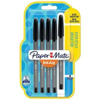 Papermate InkJoy 100ST, Klipsi, Kuulakärkikynä, Musta, 5 kpl, Hienojakoinen (1956729)