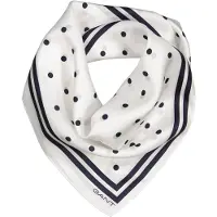 Gant Dot Print Silk Scarf - Cream - ONE SIZE