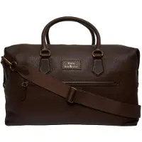 Ralph Lauren Pebble Leather-Duffle-Dfl-Lrg - Brown - ONE SIZE