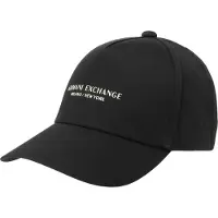 Armani Exchange for man. XM001694AF15502UC001 Cap with visor with black New York logo (OSFA), Casual, Cotton