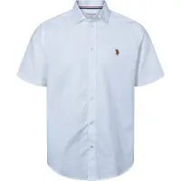 U.S. POLO ASSN. Paita 'UMNatan' vaaleansininen / ruskea / punainen / valkoinen