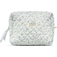 Karen Large toiletry bag in blue small floral quilt