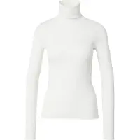 Ralph Lauren for woman. 211976982001 White ribbed turtleneck sweater (S), Casual, Long sleeve, Lyocell