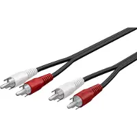 Goobay AVK 128-2000 - Audiokaapeli - RCA uros RCA uros - 20 m - pyöreä