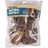 Flamingo Säästöpakkaus: 2x200g Nature Snack puhvelin keuhkot koirille