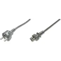 Digitus POWER CORD, CEE 7/7 (TYP-F) - C5 M/F, 1.8M, H05VV-F3G 0.75QMM, BLACK (AK-440103-018-S)