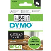 Dymo Merkkausnauha D1 24mm, musta valkoisella pohjalla