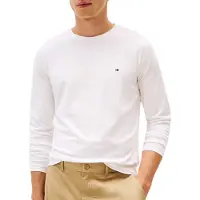 Tommy Hilfiger Paita 'Long Sleeve Slim' laivastonsininen / punainen / valkoinen