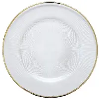 Stiernholm - Plisse Lautanen 33 cm Kirkas/Kulta