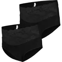 Mamalicious Mlalberta Lace Panties Hw 2-P - Black - XS