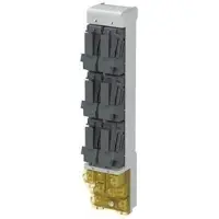 ABB SLD 263 3-polede sikringsafbryderliste DZ til Kabeldon, 2-afgang 63A Diazed, 6 moduler. Nul klemme bestilles særskilt.