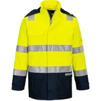 Portwest FR605 Bizflame Hi-Vis lämpövuorellinen ja sateenkestävä valokaarisuojattu takki