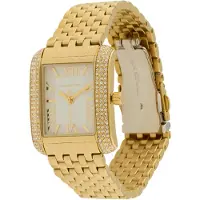 Michael Kors Analoginen kello 'EMERY' kulta / hopea / valkoinen