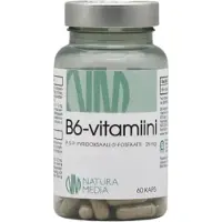 Raw Organic Natura Media B6, 25mg, 60 kaps.