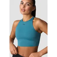 ICANIWILL Sculpt Cropped Tank Top W Light Faded Teal
