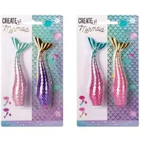 Canenco Create It! Mermaid Lip Gloss/Beauty Bath Bomb Rainbow Assorted