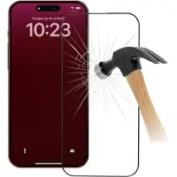 Mtp Products iPhone 15 Plus 9D Koko Näytön Peittävä Panssarilasi - 9H - Musta Reuna